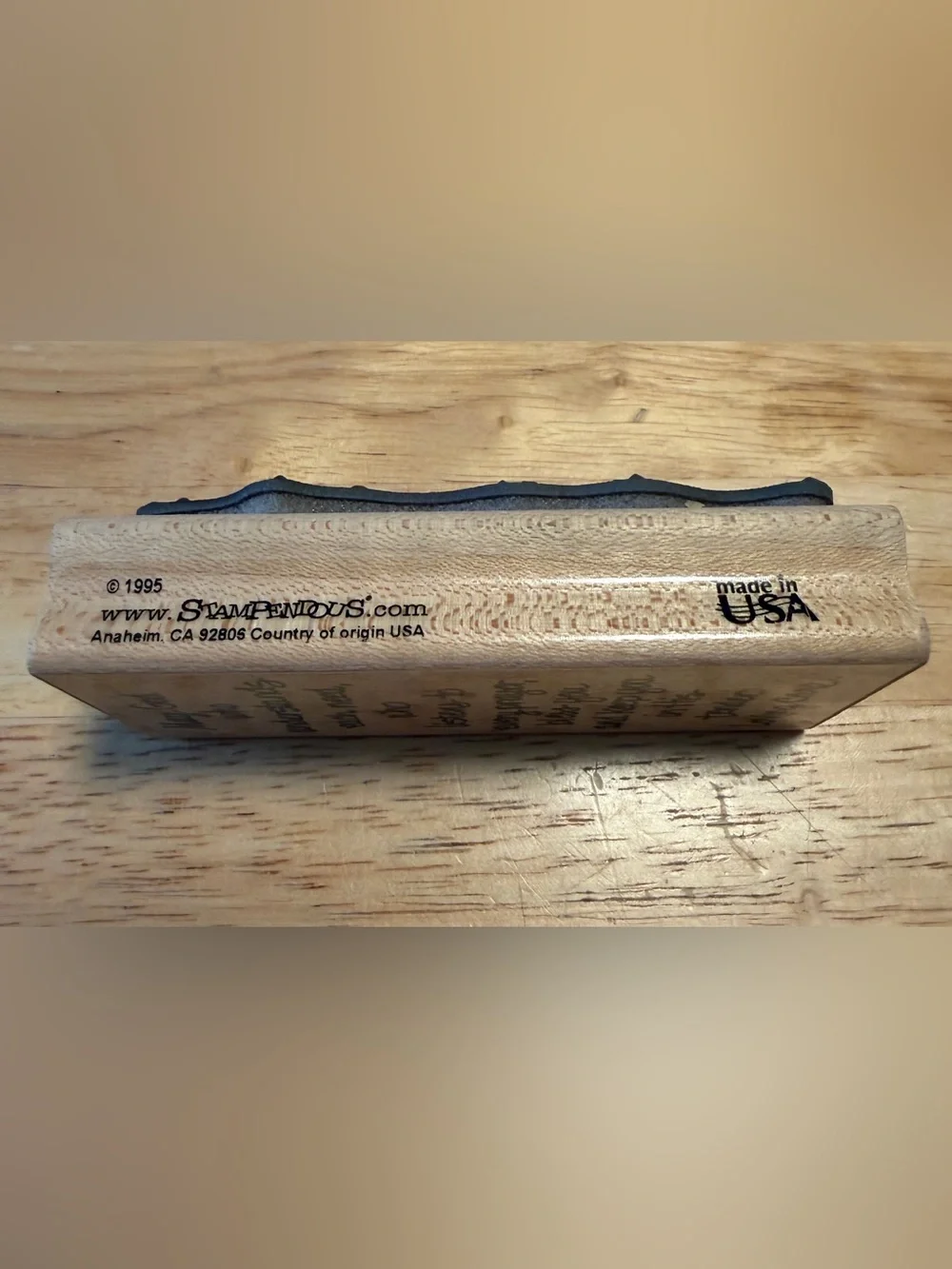Stampedous! TLC Blessings Rubber Stamper Wood Mounted